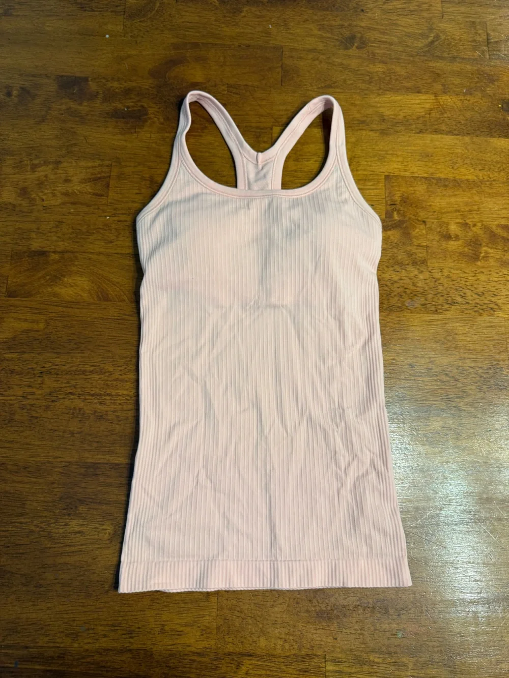 Lululemon Ebb to Street Tank Top Ribbed Built-in Bra Pink size 4